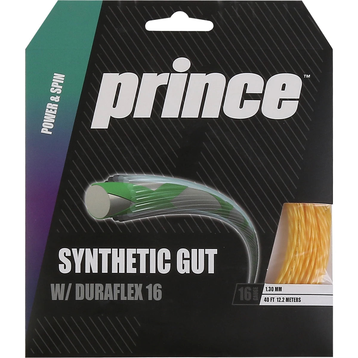 CORDAJE PRINCE SUPER SYNTHETIC GUT DURAFLEX 16 (12 METROS)
