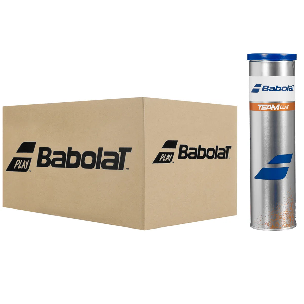 CAJA DE 18 TUBOS DE 4 PELOTAS BABOLAT TEAM CLAY