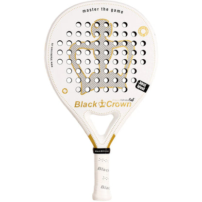 RAQUETA DE PÁDEL BLACK CROWN PITON WHITE SOFT