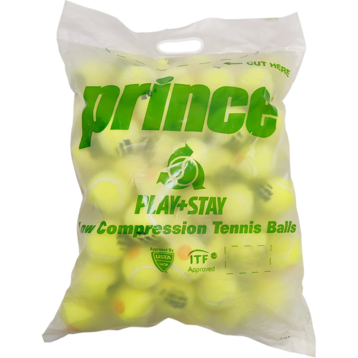 BOLSA DE 72 PELOTAS PRINCE MINI TENIS PLAY & STAY ETAPA 2