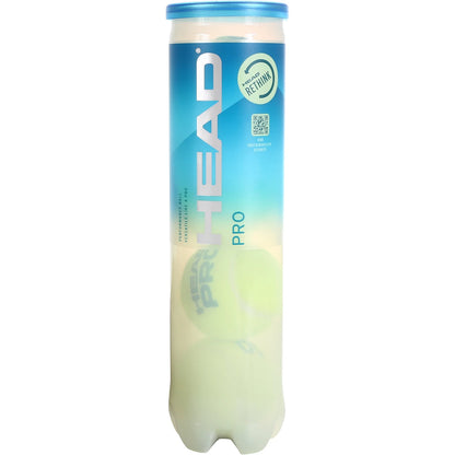 TUBO DE 4 PELOTAS HEAD PRO