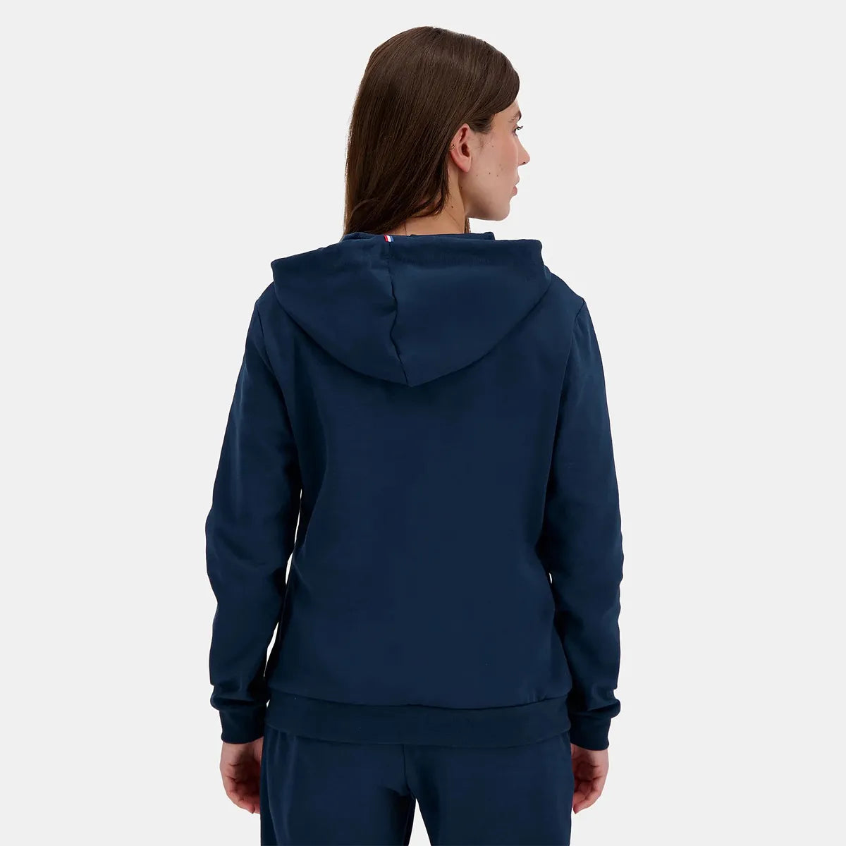 SUDADERA LE COQ SPORTIF MUJER ESSENTIEL FZ CON CAPUCHA