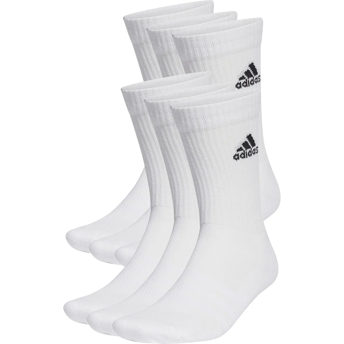 6 PARES DE CALCETINES ADIDAS CREW LOGO (MID)