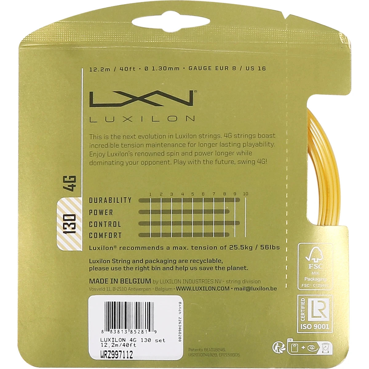 CORDAJE LUXILON 4G (12,20 METROS)
