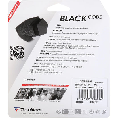 CORDAJE TECNIFIBRE BLACK CODE (12 METROS)