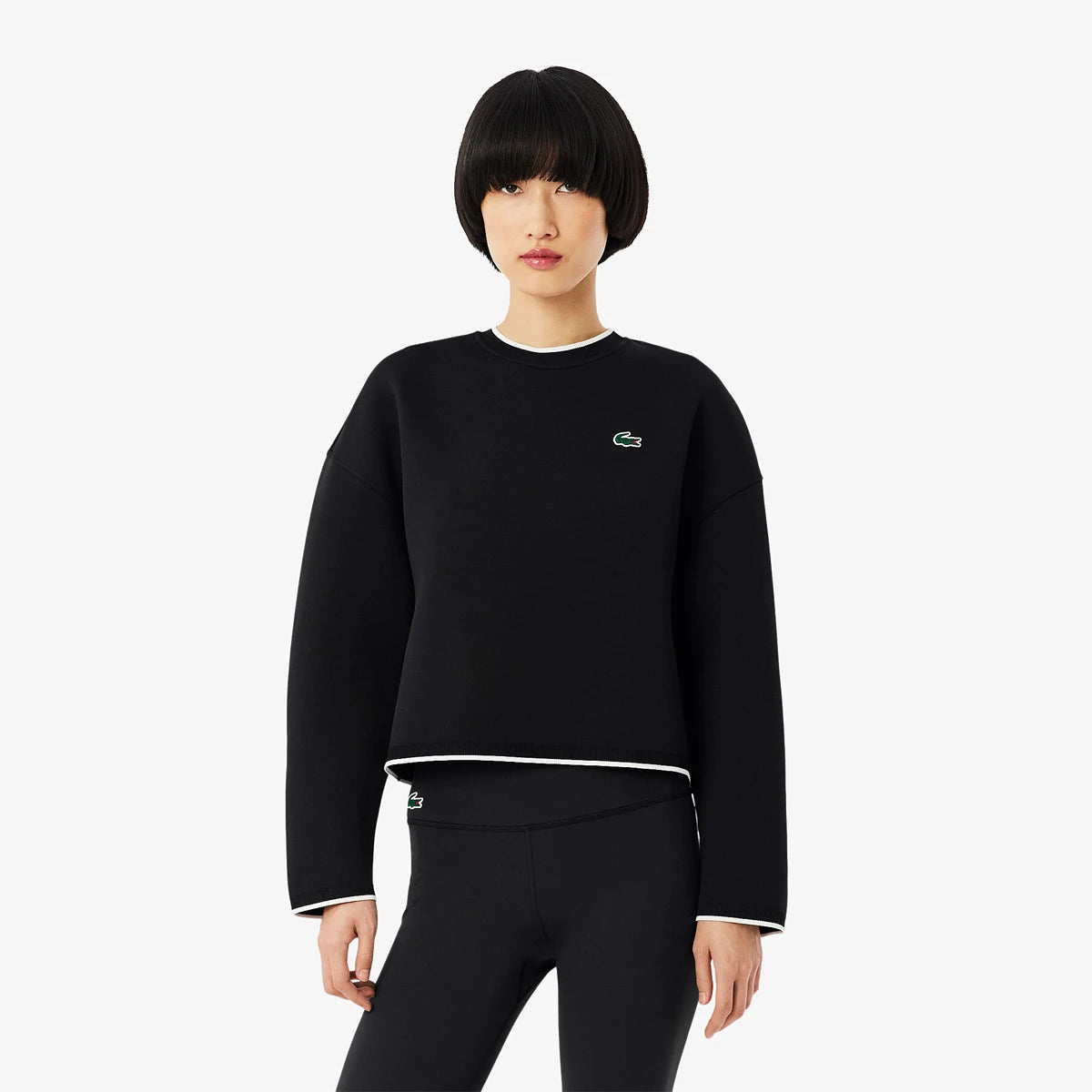 SUDADERA LACOSTE MUJER CORE PERFORMANCE TÉCNICA