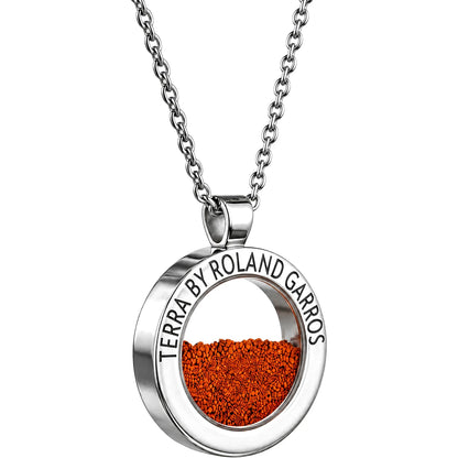 COLLAR Y MEDALLA TERRA ACCESS ACERO BRILLANTE SIN PIEDRA GRAN MODELO