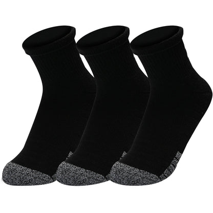3 PARES DE CALCETINES UNDER ARMOUR HEATGEAR QUARTER (TOBILLO)