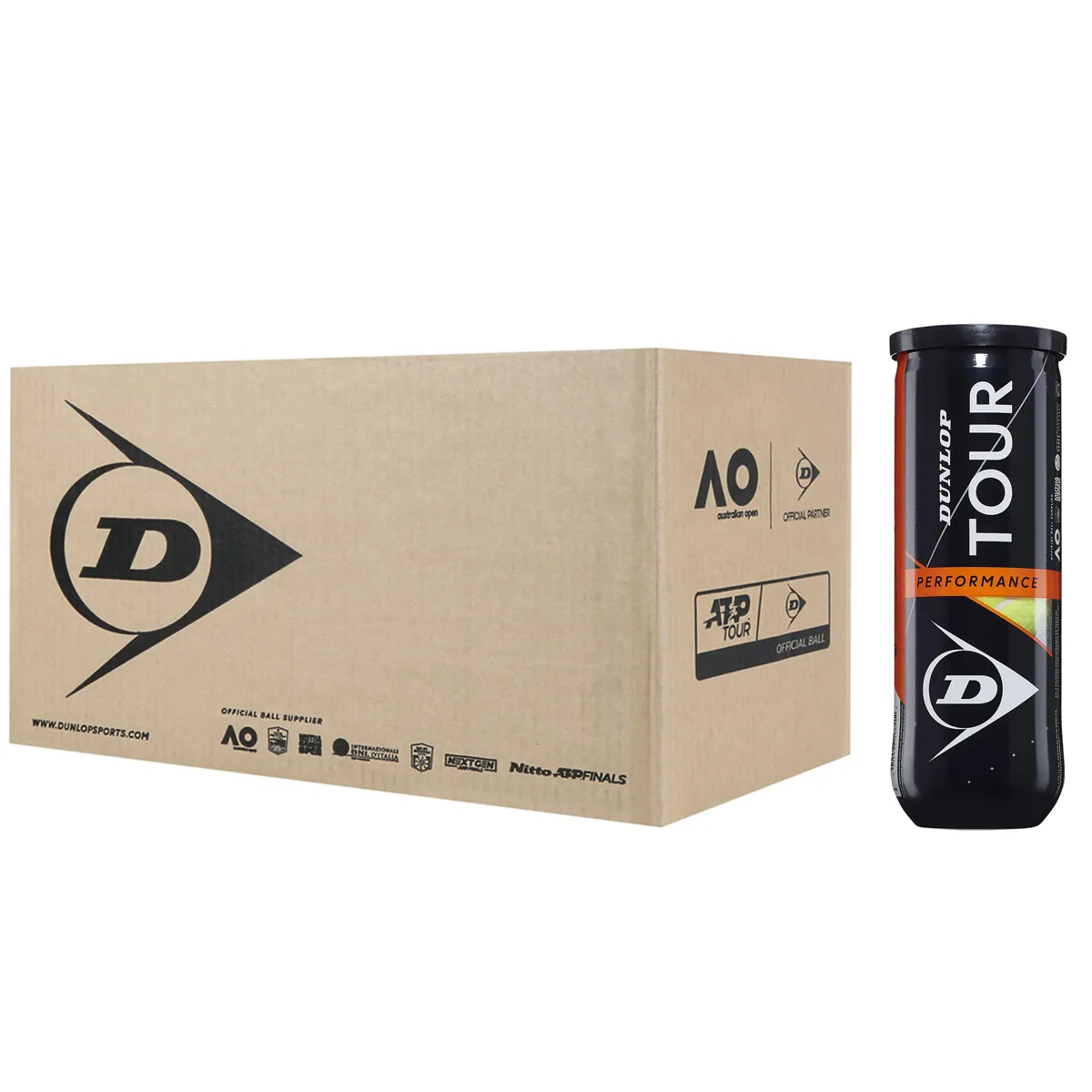 CAJA DE 24 TUBOS DE 3 PELOTAS DUNLOP TOUR PERFORMANCE