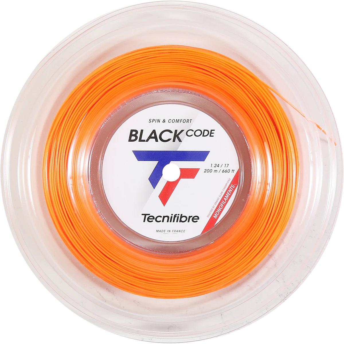 BOBINA TECNIFIBRE BLACK CODE FIRE (200 METROS)