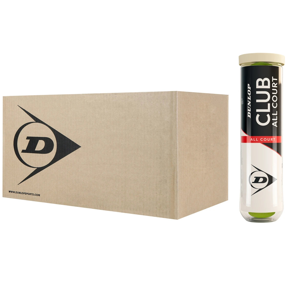 CAJA DE 18 TUBOS DE 4 PELOTAS DUNLOP CLUB ALL COURT