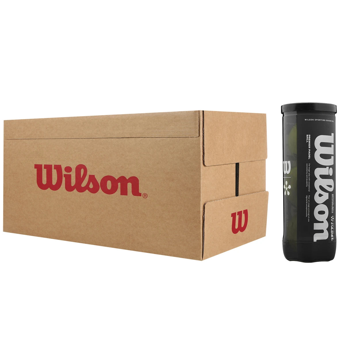 CAJA DE 24 TUBOS DE 3 PELOTAS DE PÁDEL WILSON PREMIER PADEL