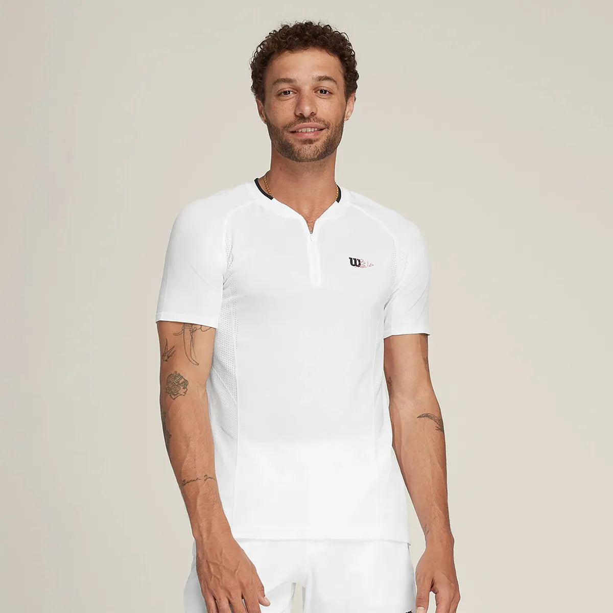 CAMISETA WILSON BELA SERIES SIN COSTURAS CON CREMALLERA HENLEY