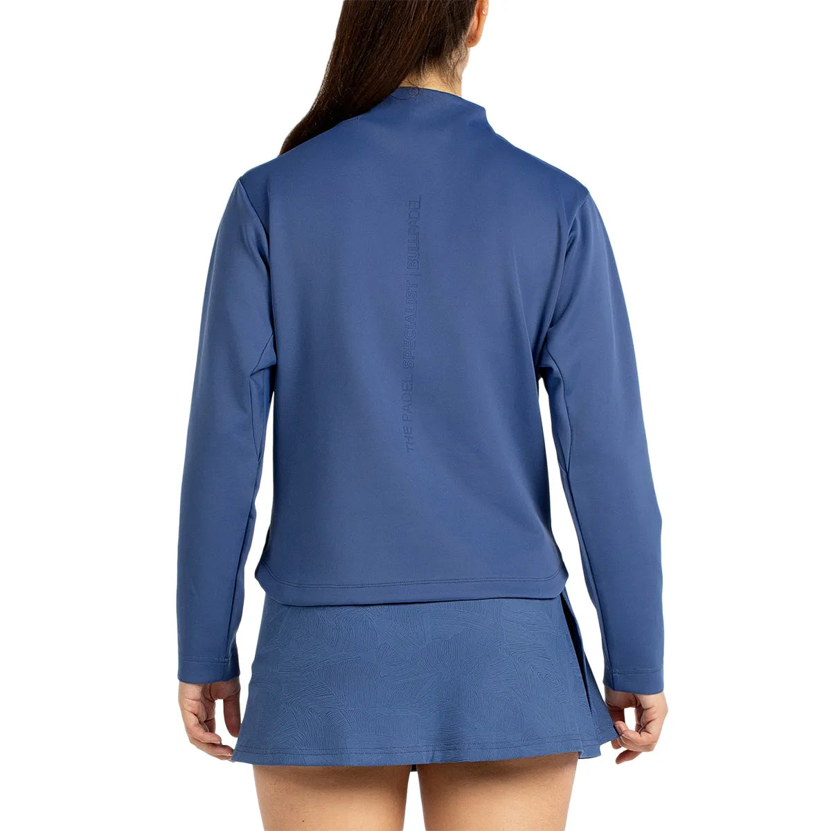 SUDADERA BULLPADEL MUJER PURECOLOR CULLE 1/2 CREMALLERA