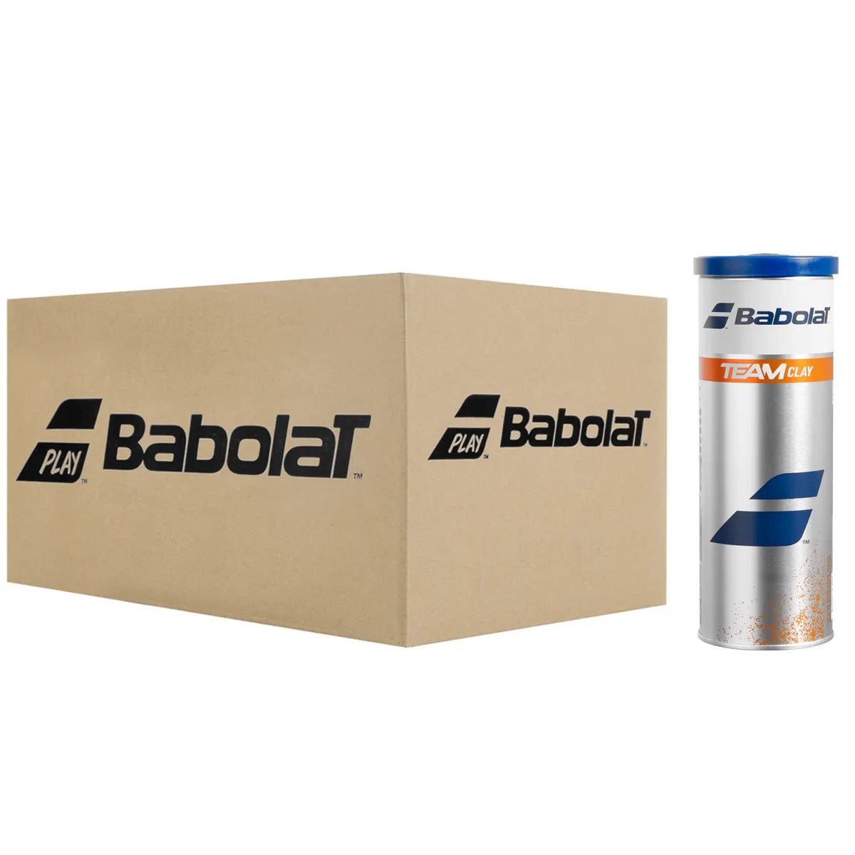 CAJA DE 30 TUBOS DE 3 PELOTAS BABOLAT TEAM CLAY