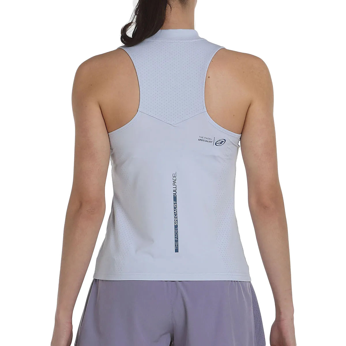 CAMISETA DE TIRANTES BULLPADEL MUJER PURE COLOR 1/4 CREMALLERA OUROL