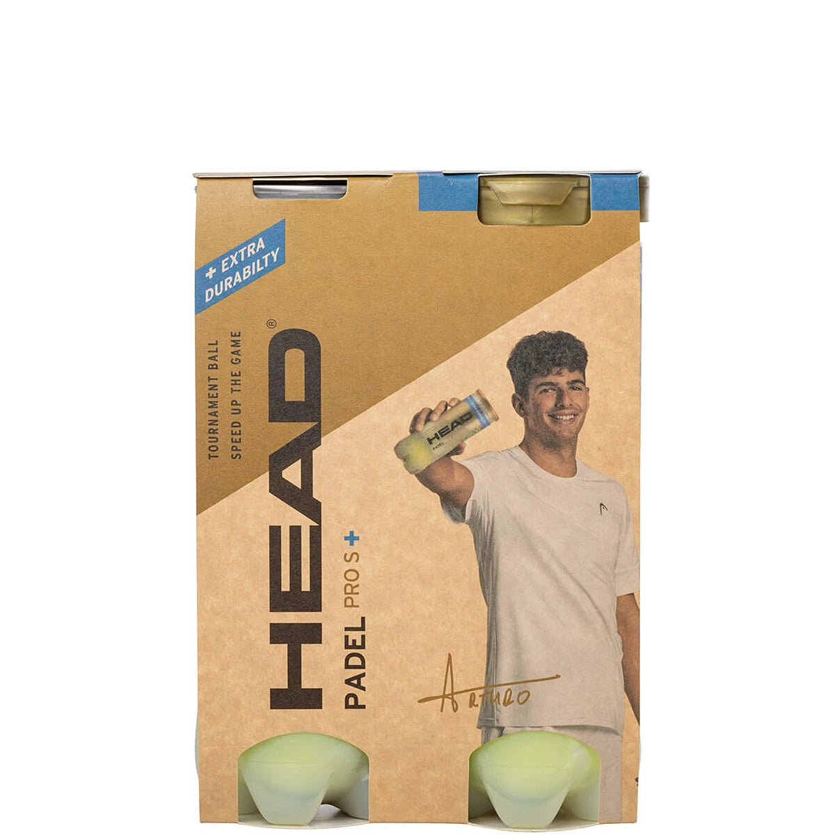 PACK DE 2 TUBOS DE 3 PELOTAS HEAD PADEL PRO S+