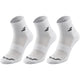 3 PARES DE CALCETINES BABOLAT QUARTER (TOBILLO)