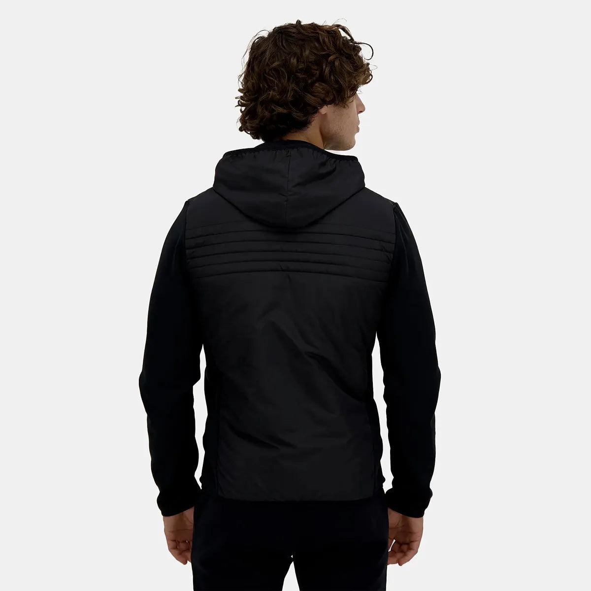CHAQUETA LE COQ SPORTIF HÍBRIDA CON CAPUCHA