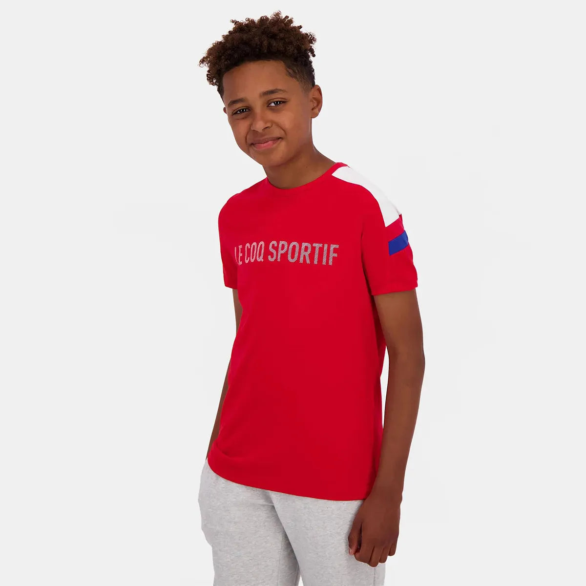CAMISETA LE COQ SPORTIF JUNIOR TRICOLOR