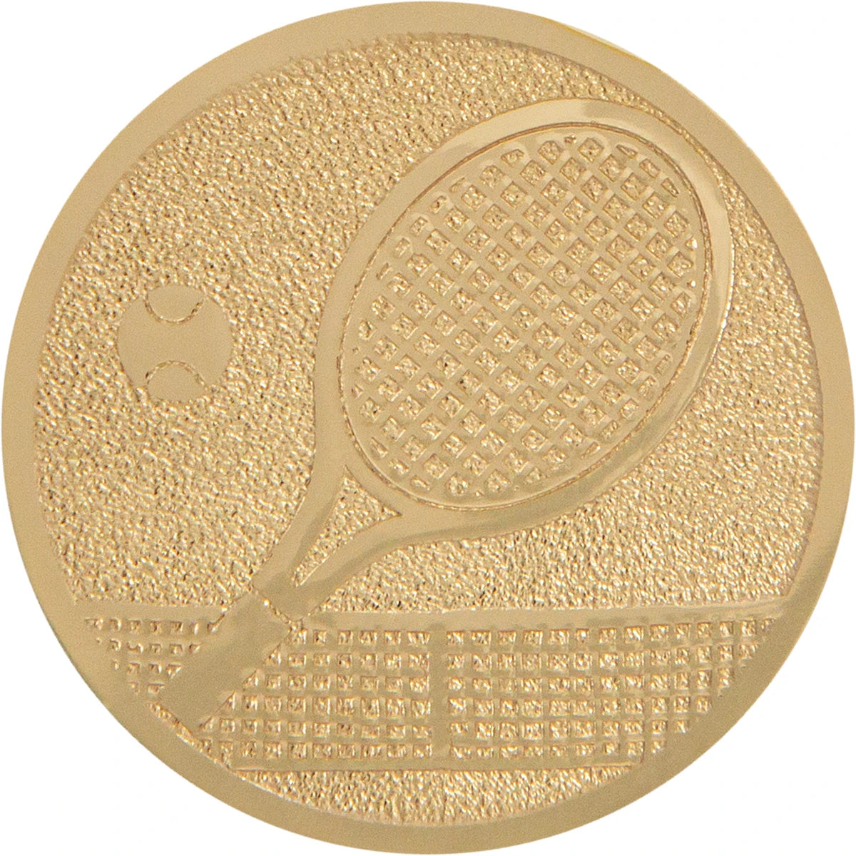 PASTILLAS MEDALLA TENIS (ALU - 25MM)