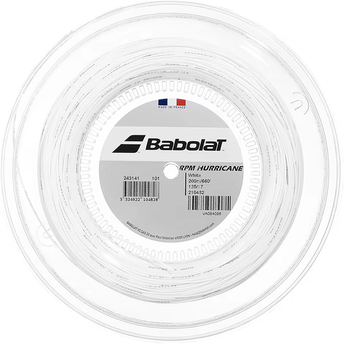 BOBINA BABOLAT RPM HURRICANE (200 METROS) (EX PRO HURRICANE TOUR)