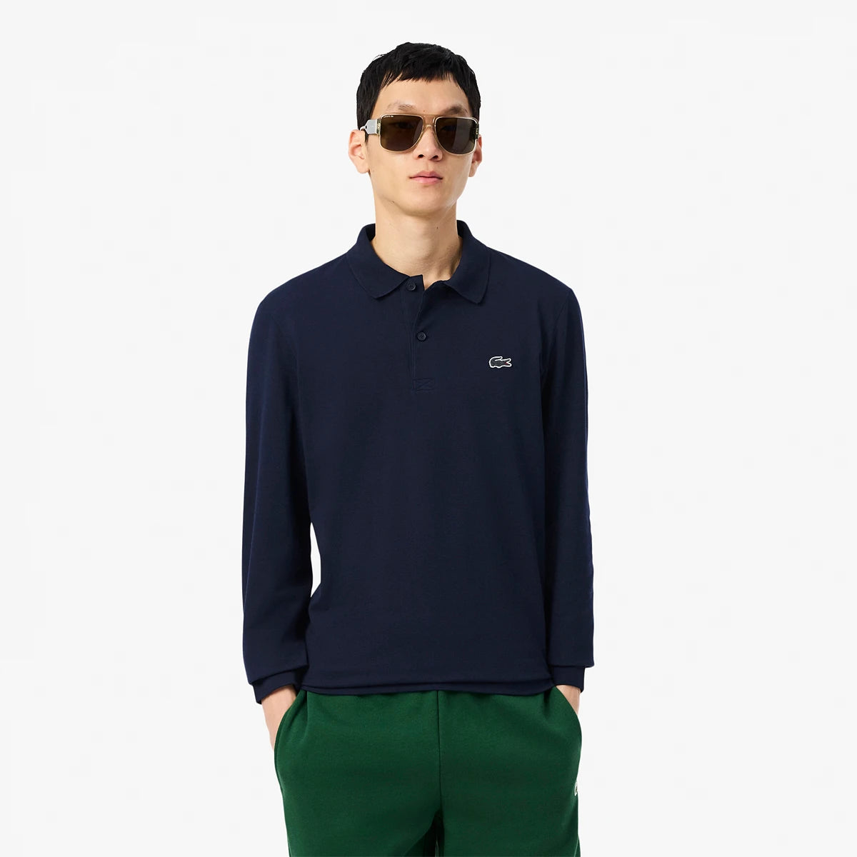 POLO LACOSTE CORE PERFORMANCE MANGA LARGA