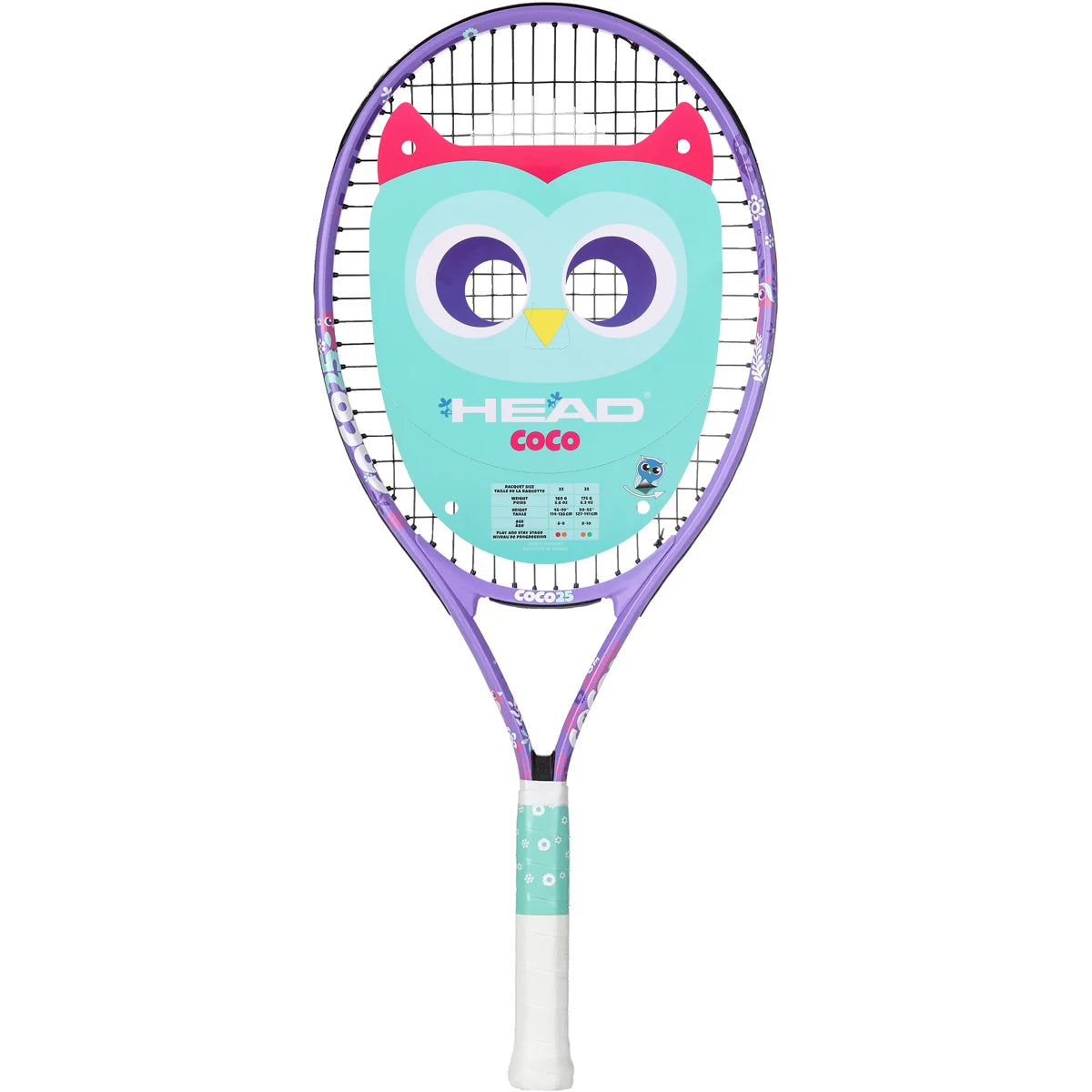 RAQUETA HEAD JUNIOR COCO 25 VIOLETA