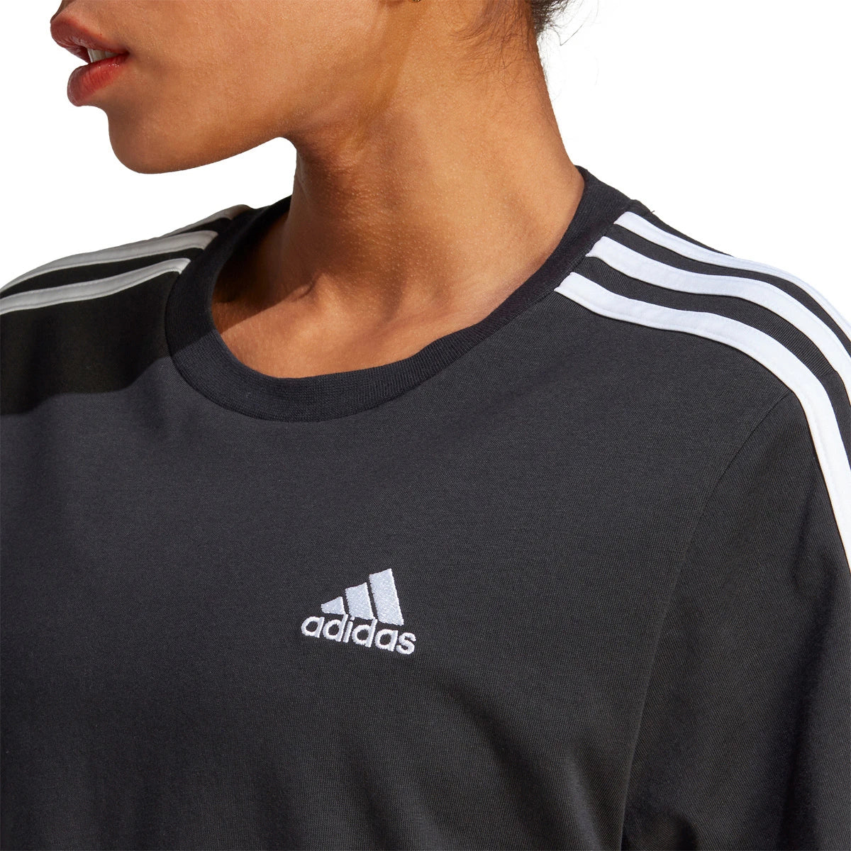 CAMISETA ADIDAS MUJER 3 BANDAS CROP TOP