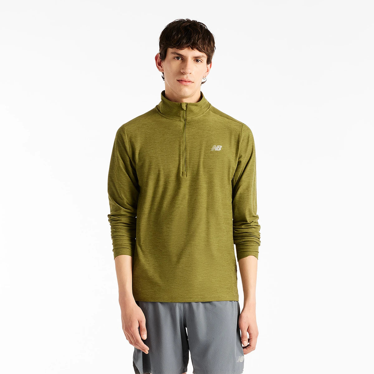 CAMISETA DE MANGA LARGA NEW BALANCE 1/4 CREMALLERA SPORT ESSENTIALS