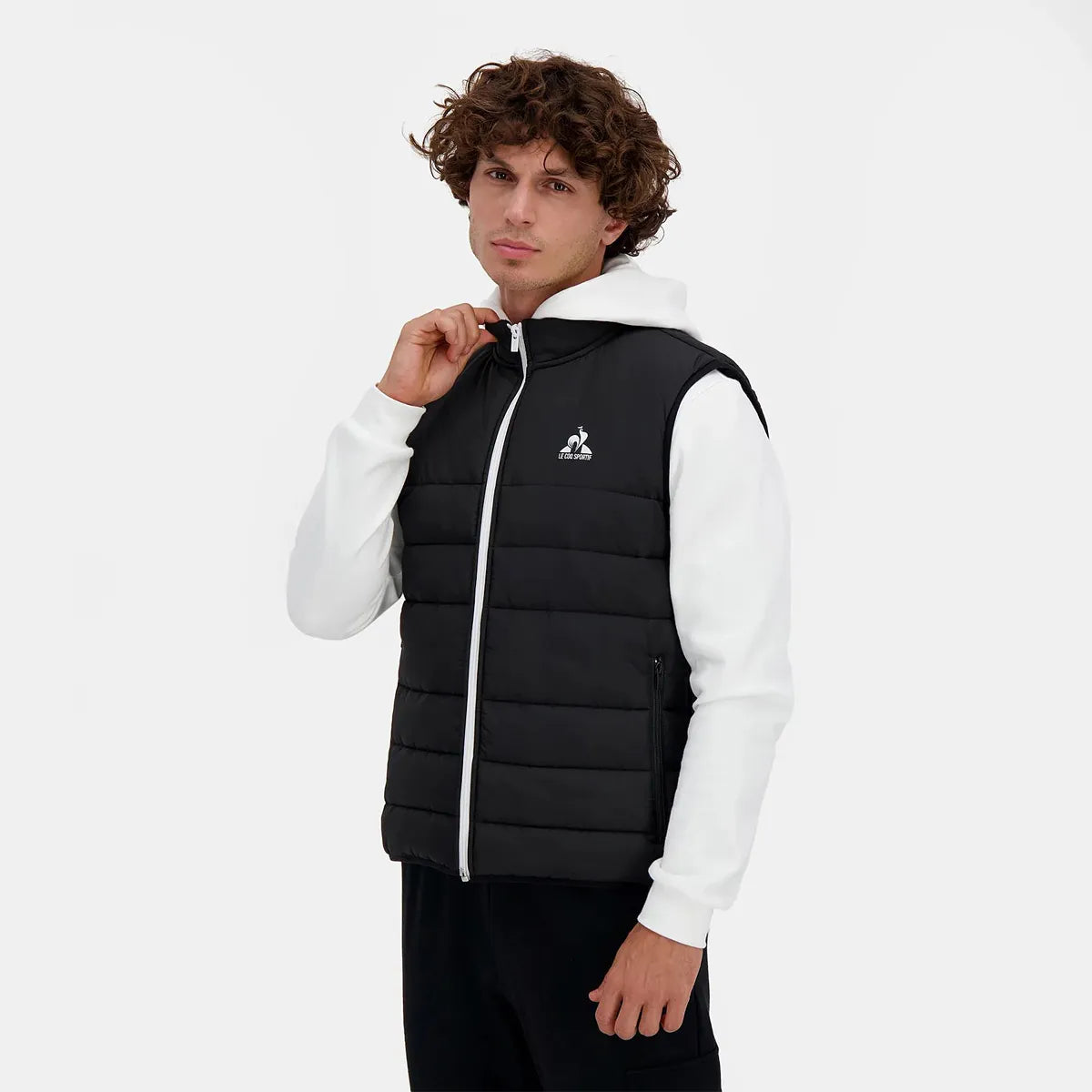 CHAQUETA ACOLCHADA LE COQ SPORTIF CONTEMPORÁNEA SIN MANGAS