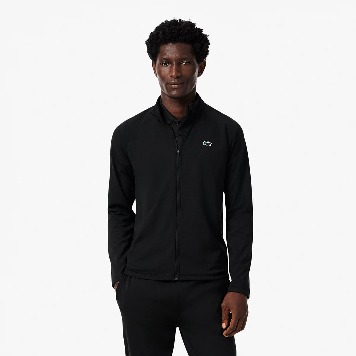 SUDADERA LACOSTE ESSENTIALS MANGAS LARGAS CREMALLERA COMPLETA