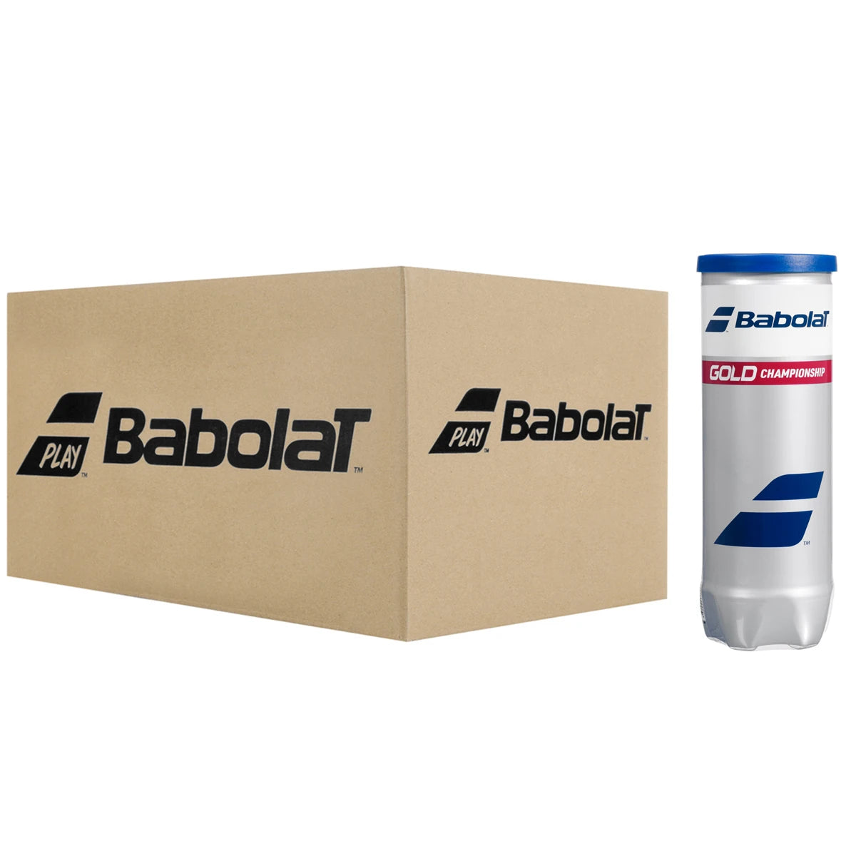 CAJA DE 24 TUBOS DE 3 PELOTAS BABOLAT GOLD CHAMPIONSHIP