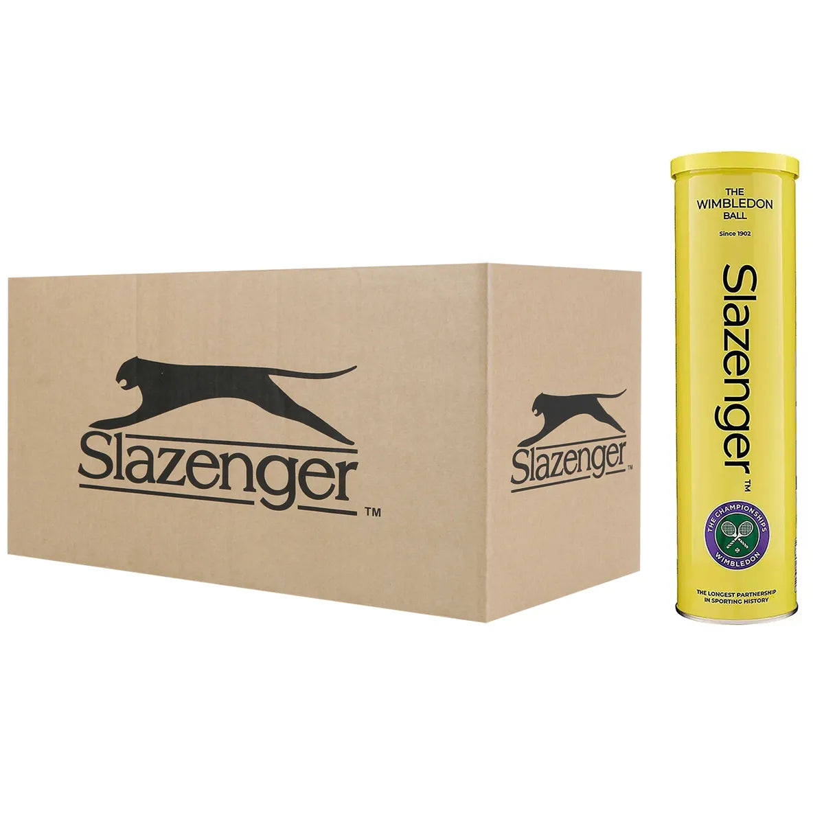 CAJA DE 18 TUBOS DE 4 PELOTAS SLAZENGER