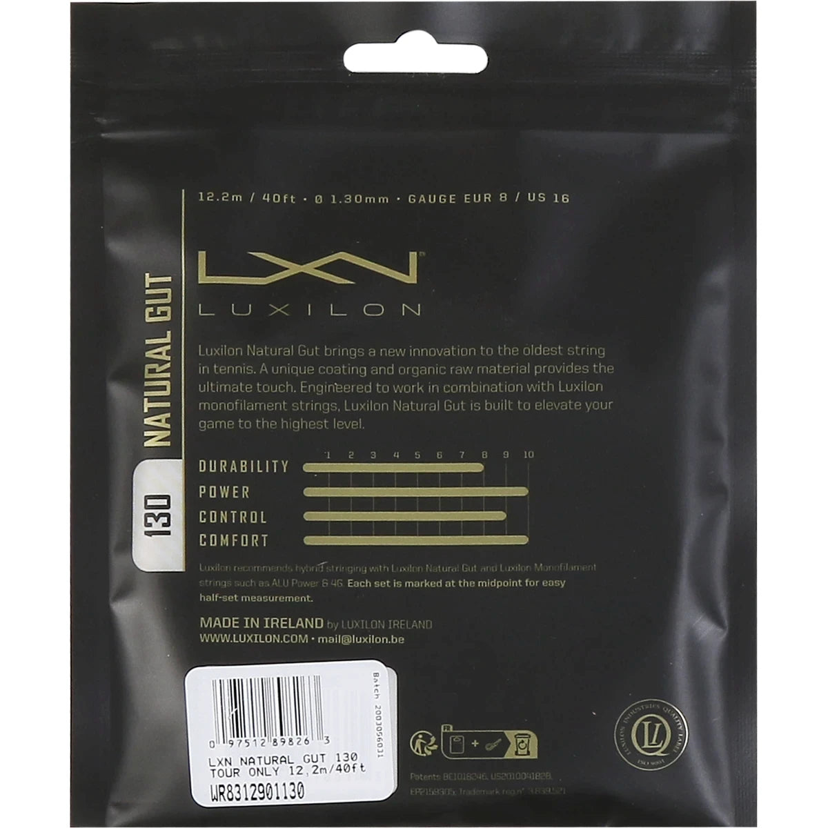 CORDAJE BOYAU LUXILON NATURAL GUT (12 METROS)