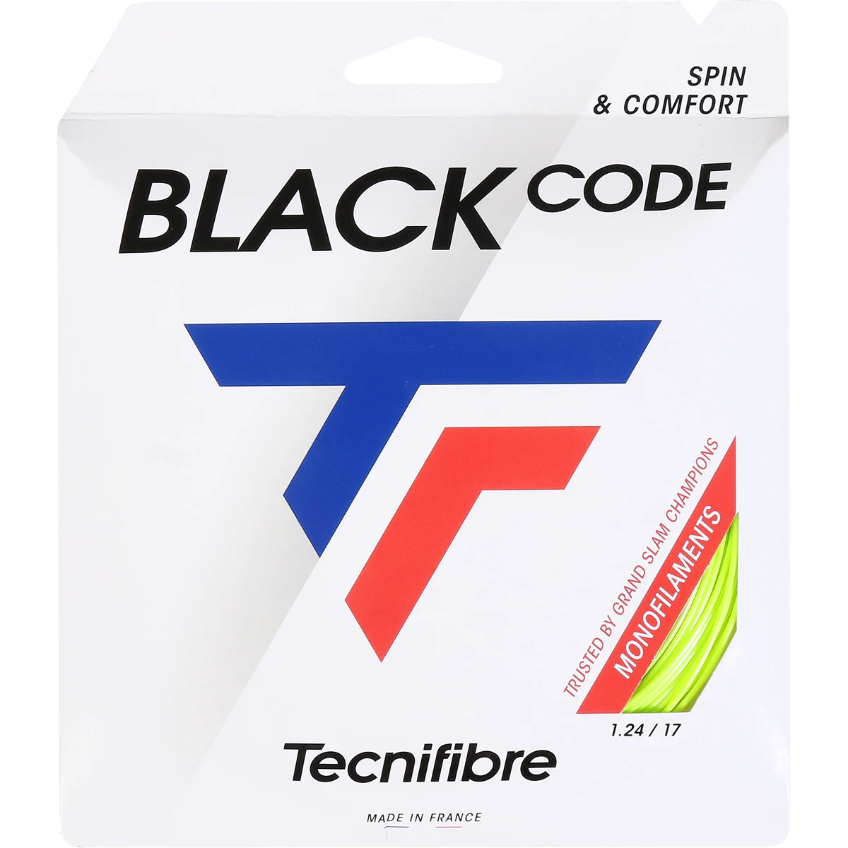 CORDAJE TECNIFIBRE BLACK CODE LIME (12 METROS)