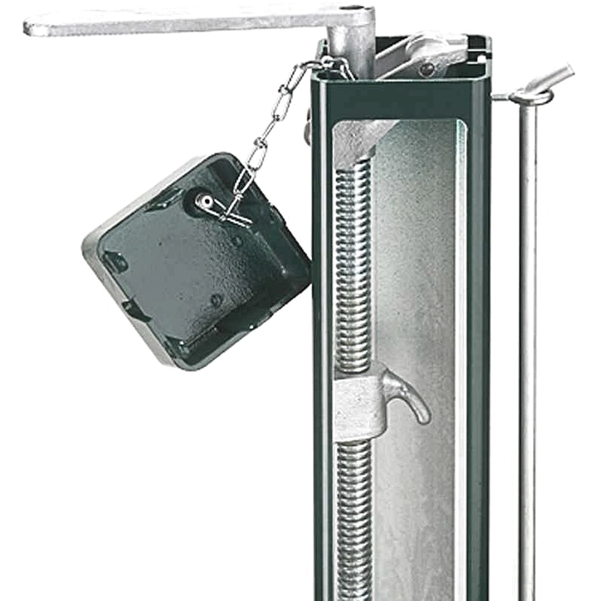 PAR DE POSTES DE ALUMINIO TUBO CUADRADO 80MM CON FUNDA