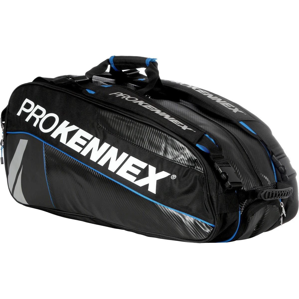 BOLSA DE TENIS THERMO PRO KENNEX TRIPLE BLACK/BLUE