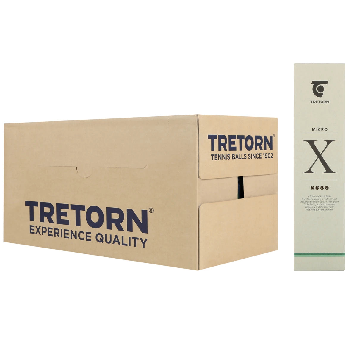 CAJA DE 30 TUBOS DE 4 PELOTAS TRETORN MICRO X