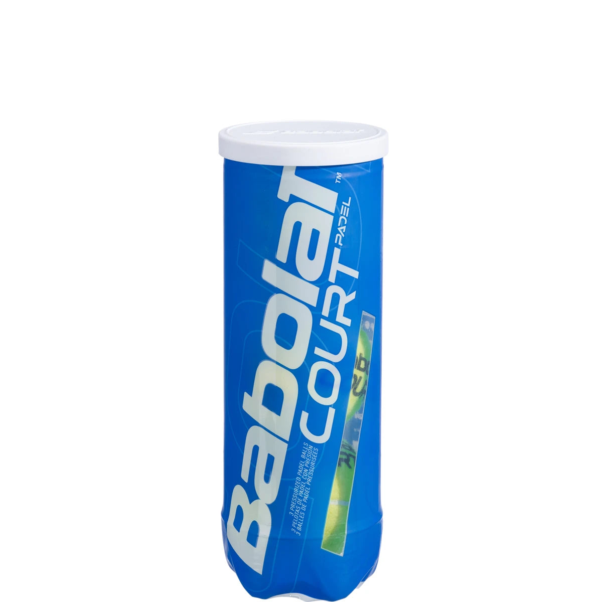 TUBO DE 3 PELOTAS DE PÁDEL BABOLAT COURT