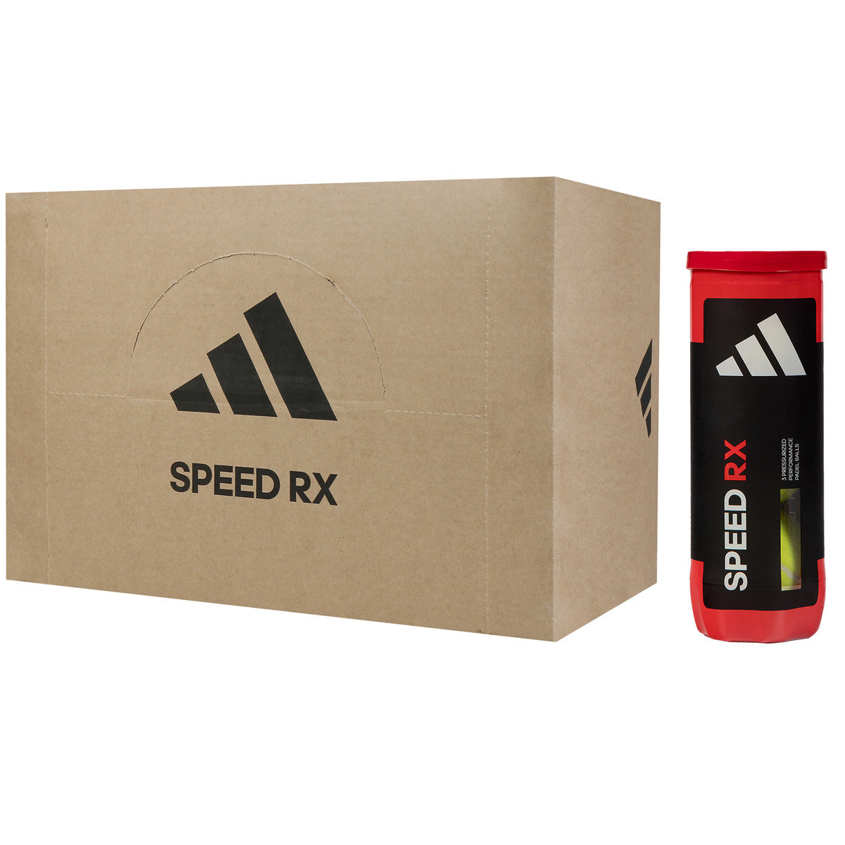 CAJA DE 24 TUBOS DE 3 PELOTAS DE PÁDEL ADIDAS SPEED RX