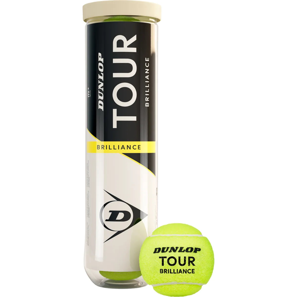 TUBO DE 4 PELOTAS DUNLOP TOUR BRILLANCE