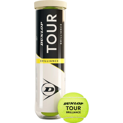TUBO DE 4 PELOTAS DUNLOP TOUR BRILLANCE