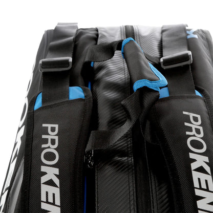 BOLSA DE TENIS THERMO PRO KENNEX TRIPLE BLACK/BLUE