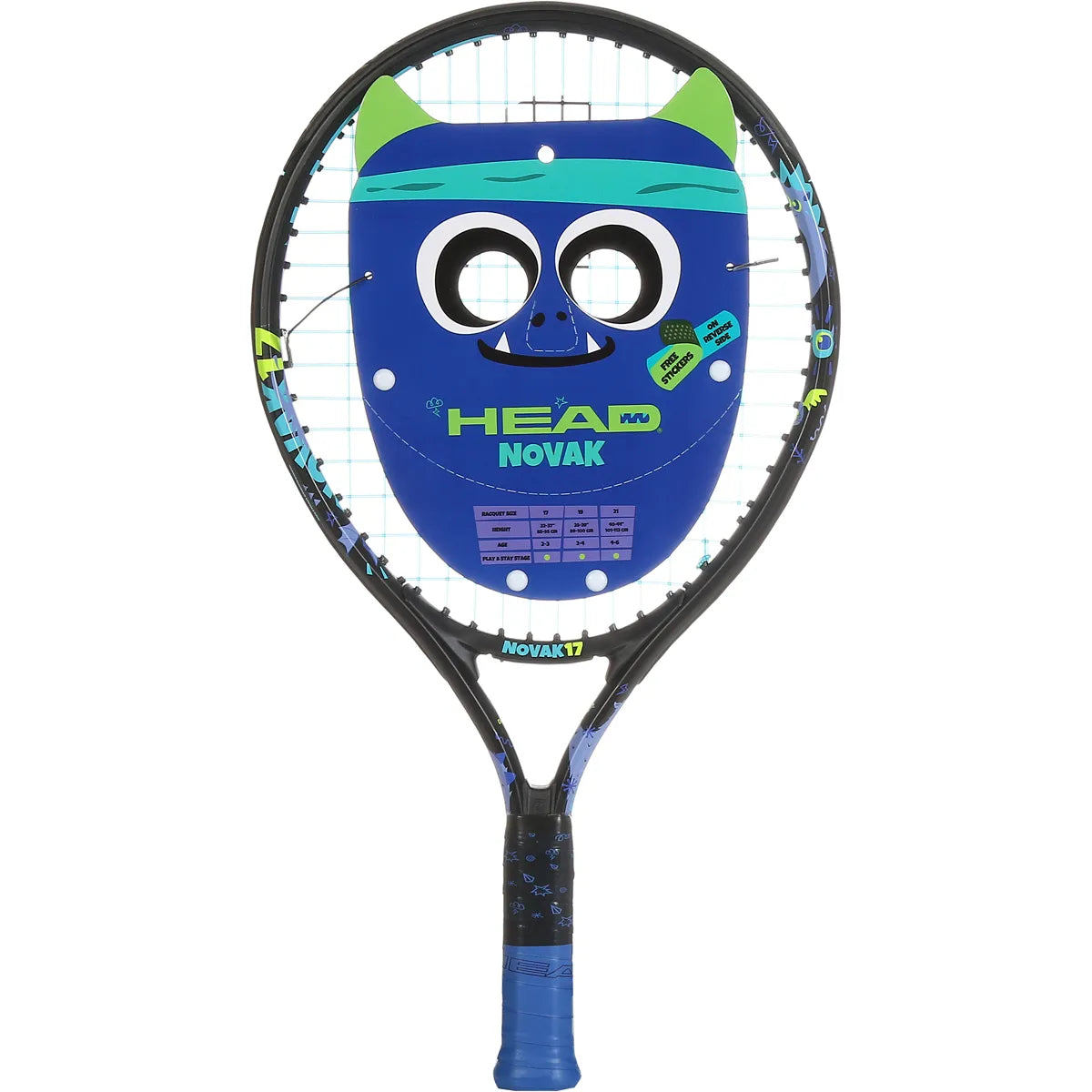 RAQUETA HEAD JUNIOR NOVAK 17