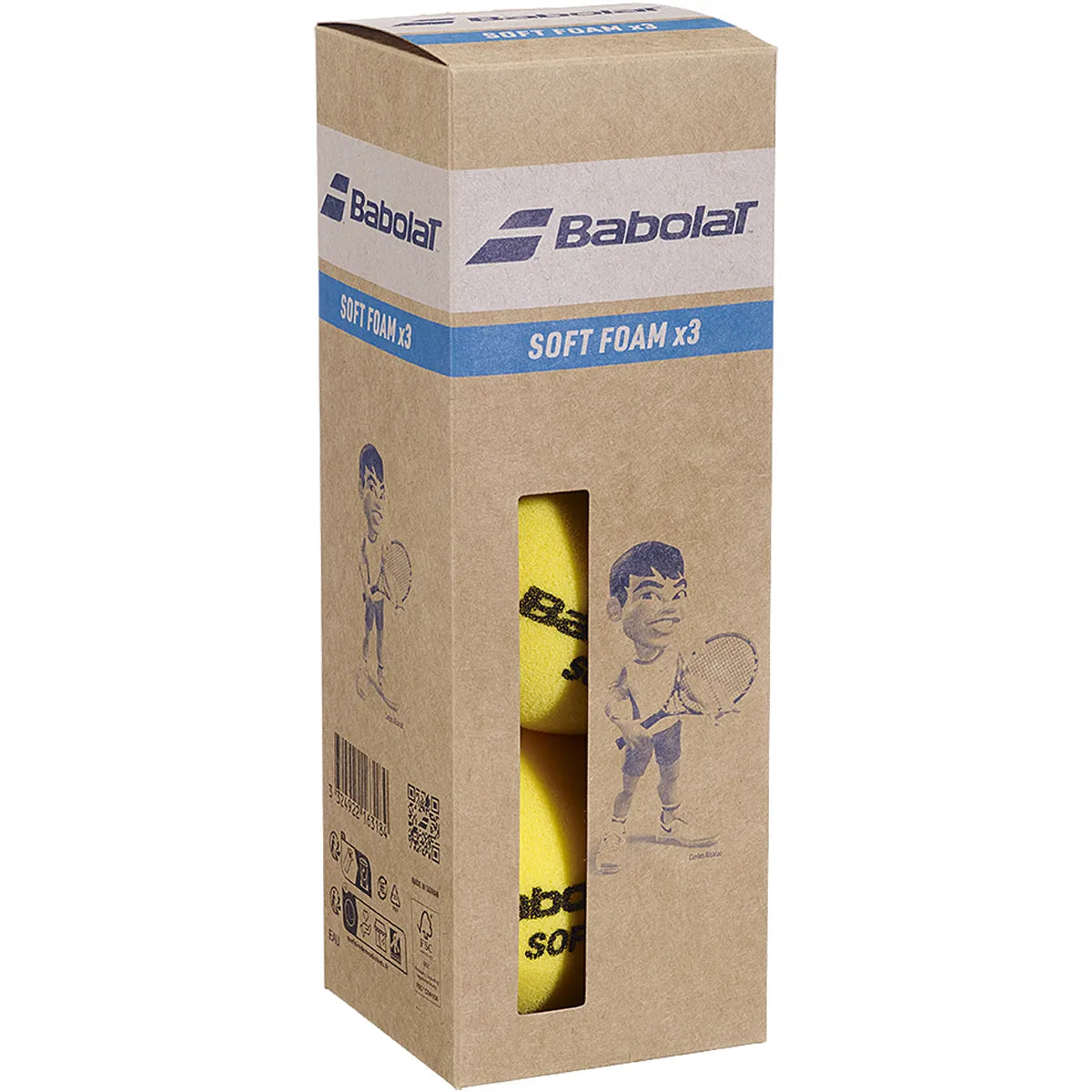BOLSA 3 PELOTAS BABOLAT SOFT FOAM