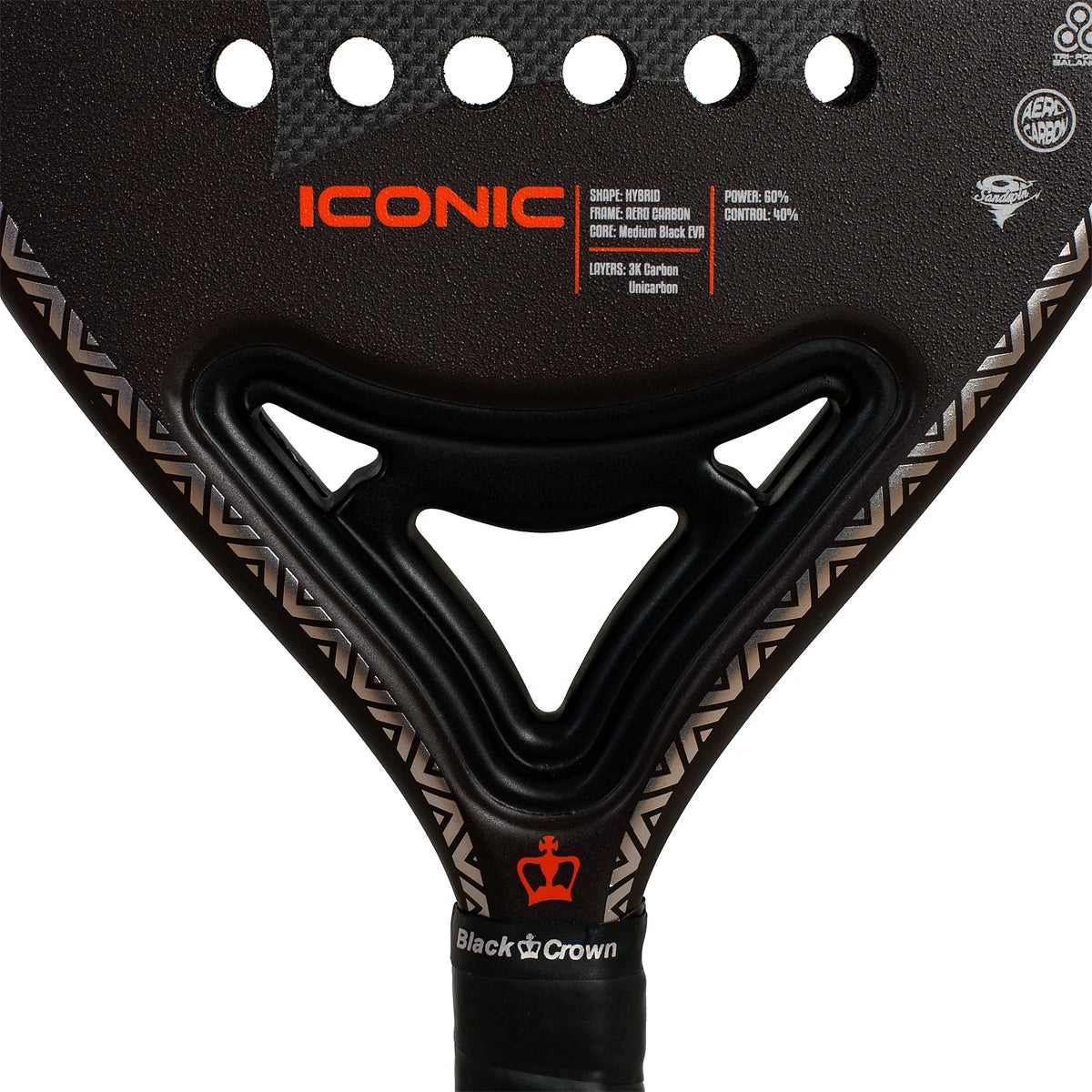 RAQUETA DE PÁDEL BLACK CROWN ICONIC