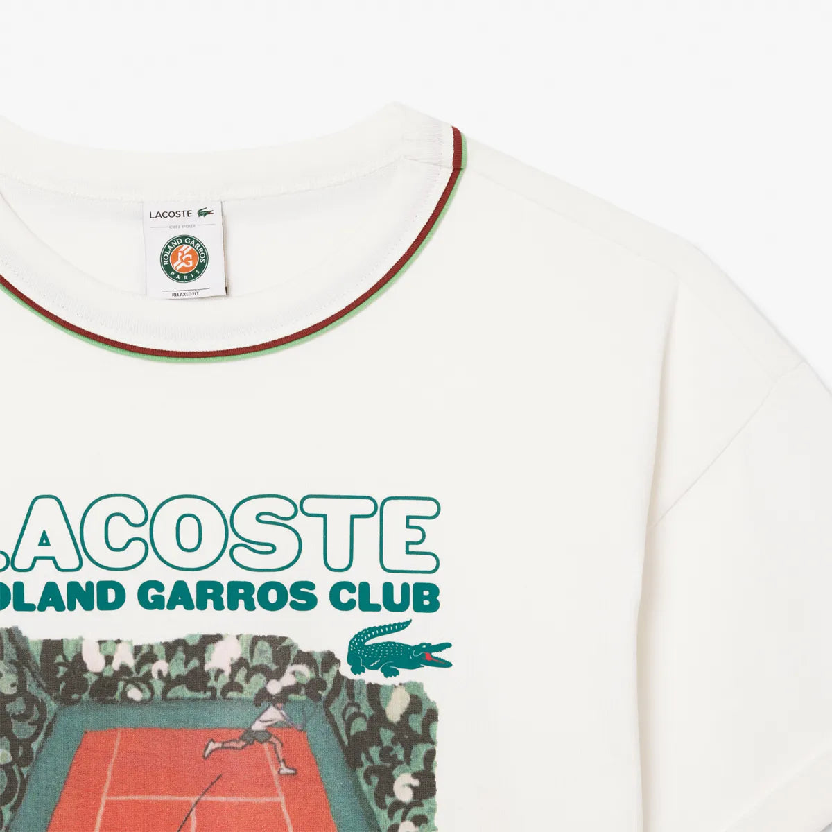 CAMISETA LACOSTE MUJER ROLAND-GARROS CLUB