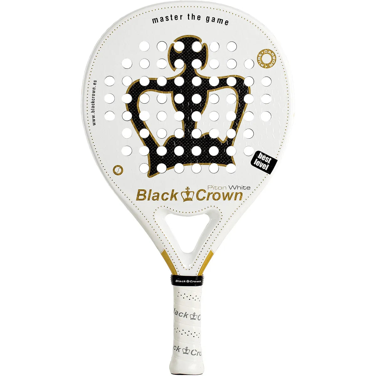 RAQUETA DE PÁDEL BLACK CROWN PITON WHITE