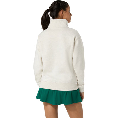 SUDADERA ASICS MUJER CORTA GRAPHIC 1/2 CREMALLERA